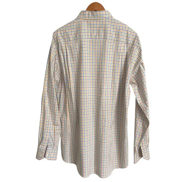 NWOT Scott Barber Multi-Color Spring Button-Down Shirt - Picture 2 of 8